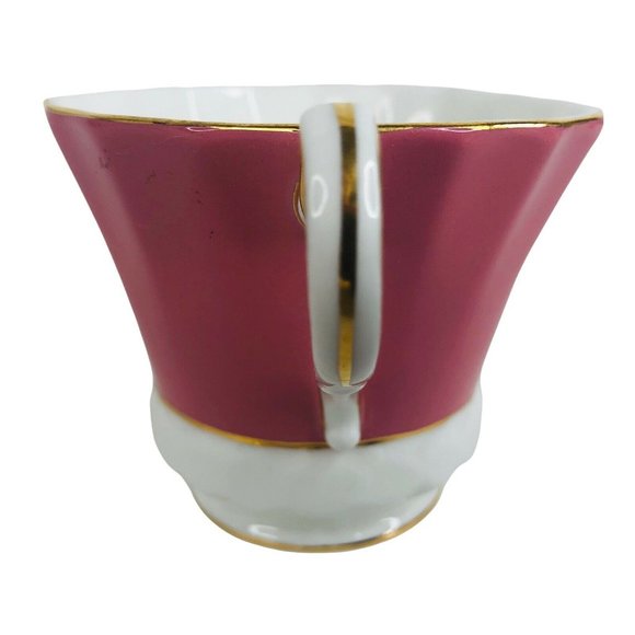 Aynsley Tea Cup & Saucer #2970 Pink Floral Bone China Footed Gold England VTG - Picture 7 of 10